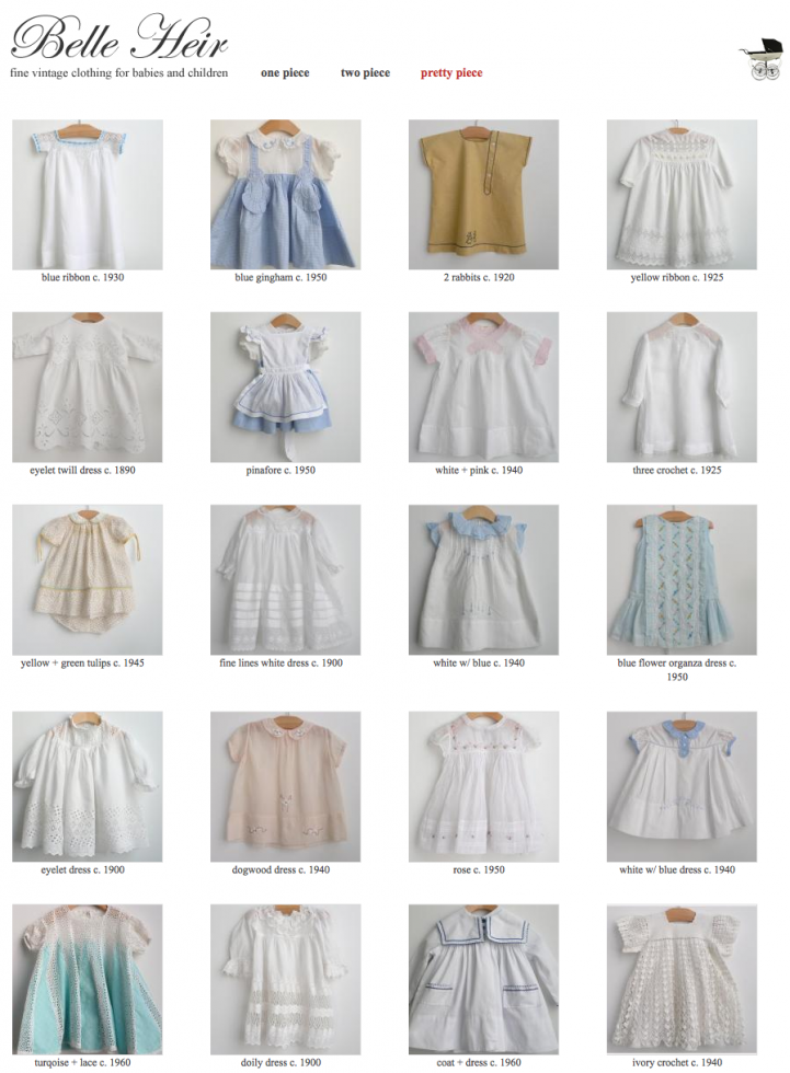 vintage baby clothes