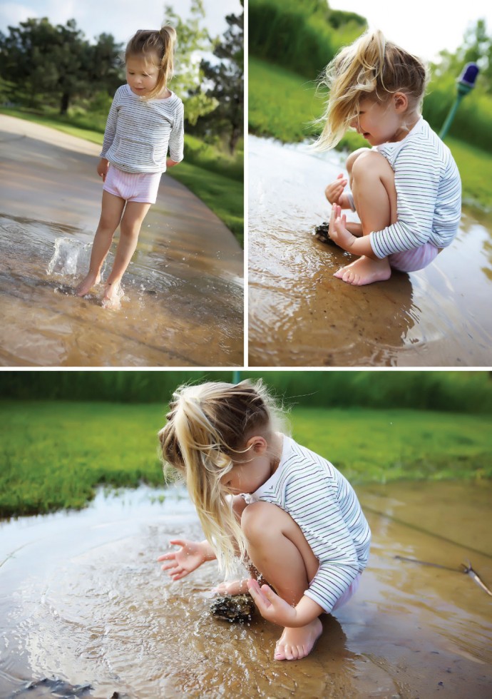 summer fun in the puddle