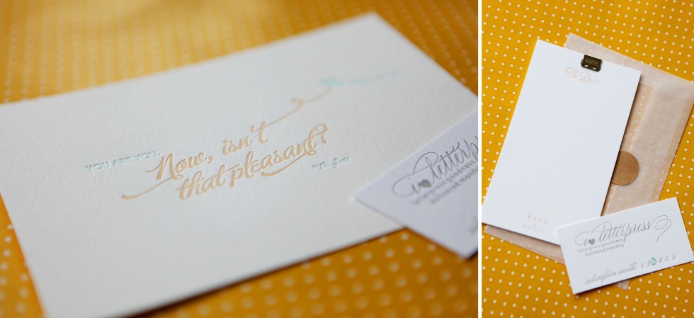 simplesong designs stationery