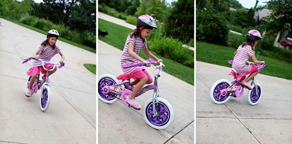 learning to ride a bike