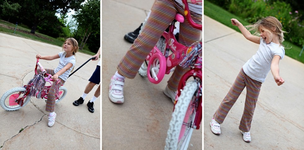 learning to ride a bike