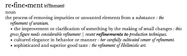 refinement definition